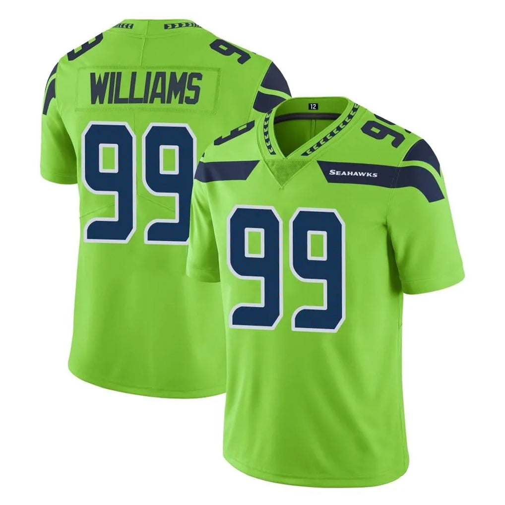 Punc S.Seahawks #99 Leonard Williams Player Green Limited Color Rush Home Game Stitched Jerseys