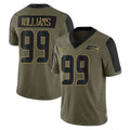 Punc S.Seahawks #99 Leonard Williams Player Olive Salute To Service Limited Game Stitched Jerseys