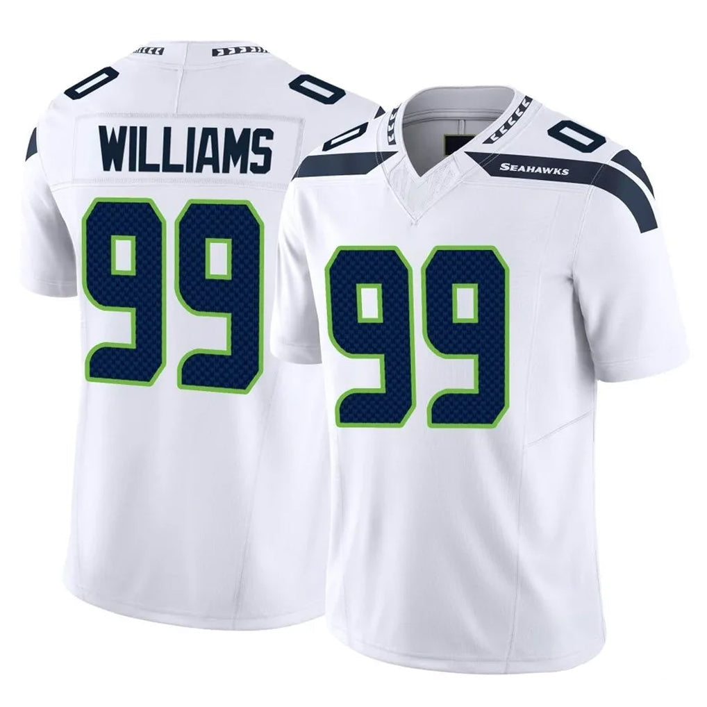 Punc S.Seahawks #99 Leonard Williams Player White Limited Vapor F.U.S.E. Home Game Stitched Jerseys