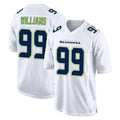 Punc S.Seahawks #99 Leonard Williams Player White Tundra Fashion Home Game Stitched Jerseys