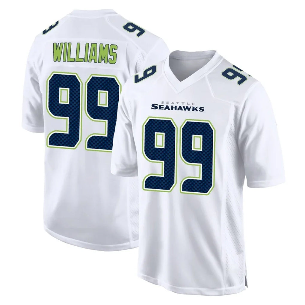 Punc S.Seahawks #99 Leonard Williams Player White Tundra Fashion Home Game Stitched Jerseys