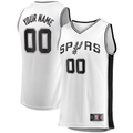 Punc SA.Spurs Fanatics White Fast Break Custom Replica Jerseys - Association Edition