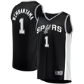 Punc SA.Spurs #1 Victor Wembanyama Fanatics Black Fast Break Replica Jerseys - Icon Edition