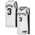 Punc SA.Spurs #3 Keldon Johnson White Swingman Jerseys - Association Edition