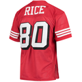 Punc SF.49ers 1994 #80 Jerry Rice Mitchell & Ness Scarlet Authentic Throwback Retired Player Jersey