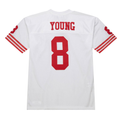 Punc SF.49ers 1994 #8 Steve Young Mitchell & Ness White Authentic Throwback Retired Player Stitched Puhic Jersey