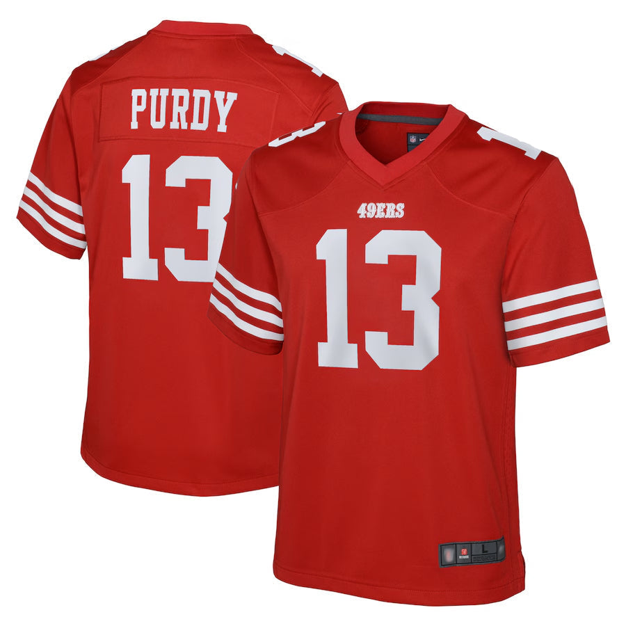Punc SF.49ers #13 Brock Purdy Player Scarlet Home Game Stitched Jerseys