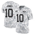 Punc SF.49ers #10 Mac Jones Player Arctic Camo Limited Salute To Service Home Game Stitched Jerseys