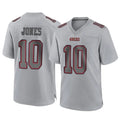 Punc SF.49ers #10 Mac Jones Player Gray Atmosphere Fashion Home Game Stitched Jerseys