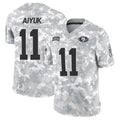 Punc SF.49ers #11 Brandon Aiyuk Player Arctic Camo Salute to Service Limited Stitched Jerseys