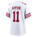 Punc SF.49ers #11 Brandon Aiyuk White Game Stitched Jerseys