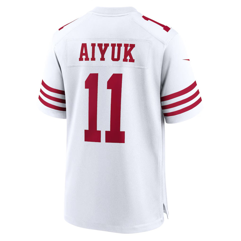 Punc SF.49ers #11 Brandon Aiyuk White Game Stitched Jerseys