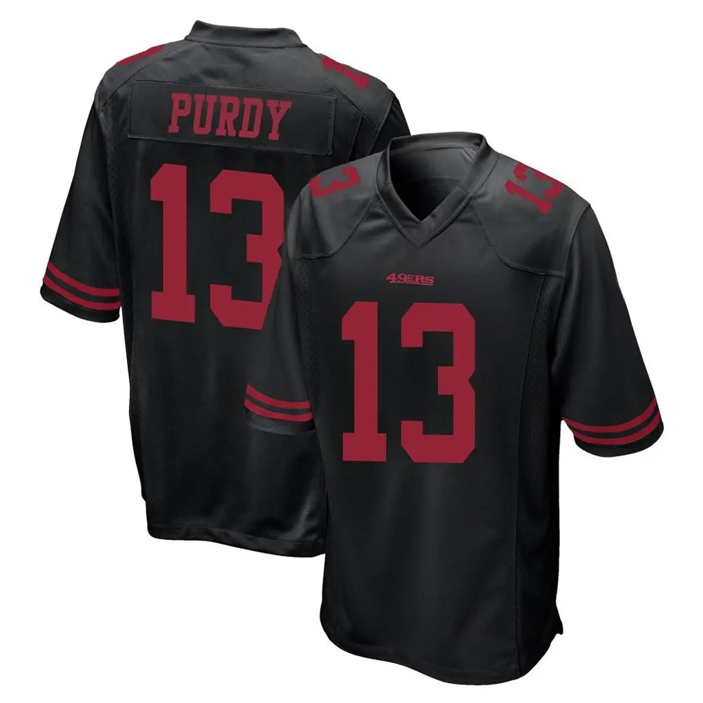 Punc SF.49ers #13 Brock Purdy Player Black Alternate Home Game Stitched Jerseys