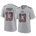 Punc SF.49ers #13 Brock Purdy Player Gray Atmosphere Fashion Home Game Stitched Jerseys