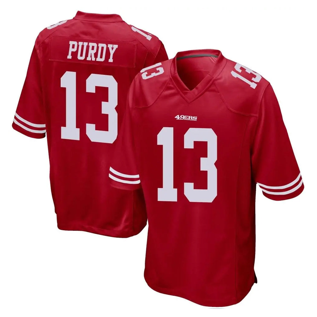 Punc SF.49ers #13 Brock Purdy Player Red Home Game Stitched Jerseys