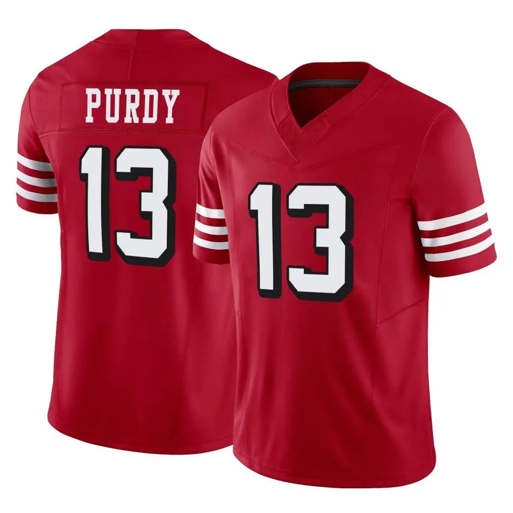 Punc SF.49ers #13 Brock Purdy Player Red Limited Alternate Vapor F.U.S.E. Home Game Stitched Jerseys