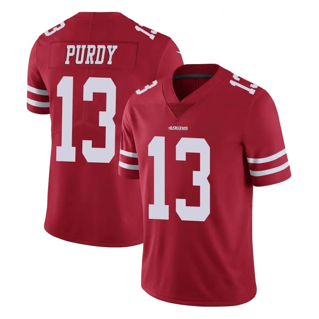 Punc SF.49ers #13 Brock Purdy Player Red Limited Vapor Untouchable Home Game Stitched Jerseys
