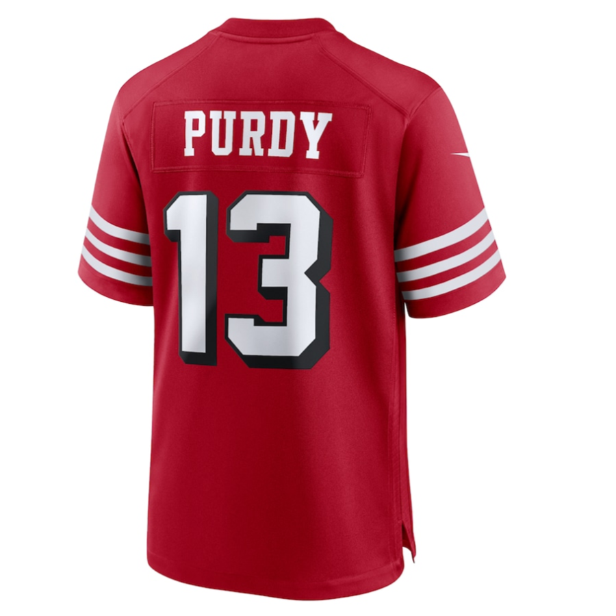 Punc SF.49ers #13 Brock Purdy Player Scarlet Alternate Game Stitched Jersey