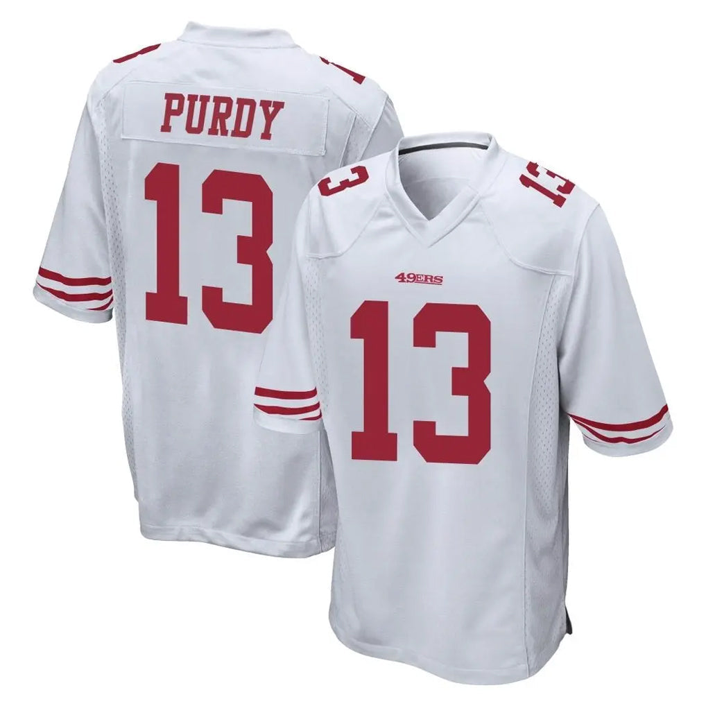 Punc SF.49ers #13 Brock Purdy Player White Home Game Stitched Jerseys