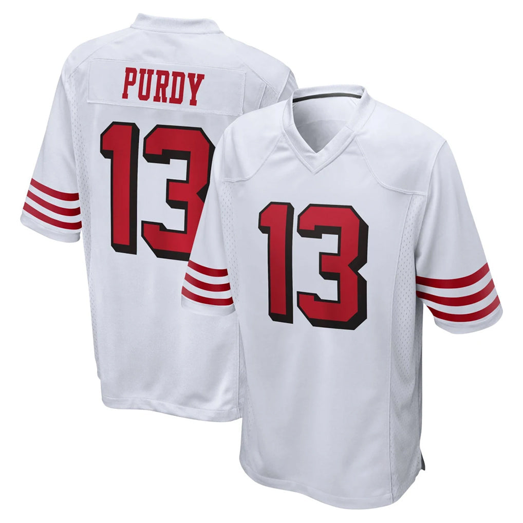 Punc SF.49ers #13 Brock Purdy Player White Limited Alternate Home Game Stitched Jerseys