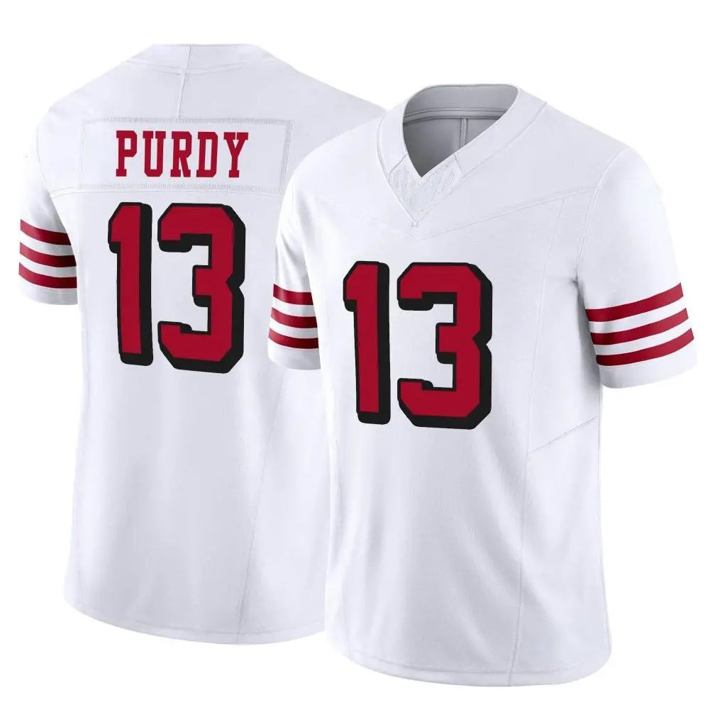 Punc SF.49ers #13 Brock Purdy Player White Limited Alternate Vapor F.U.S.E. Home Game Stitched Jerseys
