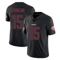 Punc SF.49ers #15 De'Zhaun Stribling Player Black Impact Limited Home Game Stitched Jerseys