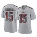 Punc SF.49ers #15 De'Zhaun Stribling Player Gray Atmosphere Fashion Home Game Stitched Jerseys
