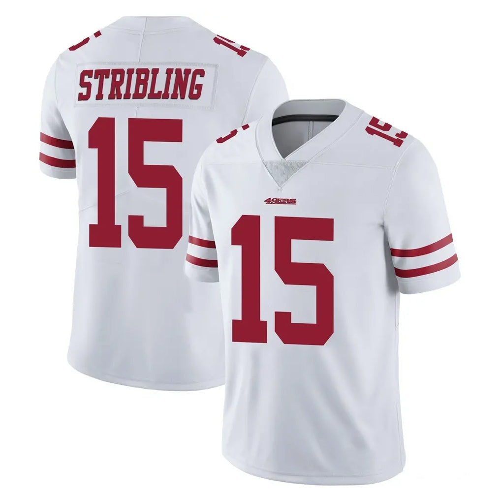 Punc SF.49ers #15 De'Zhaun Stribling Player White Limited Vapor Untouchable Home Game Stitched Jerseys