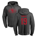 Punc SF.49ers #19 Deebo Samuel Sr. Player Anthracite Pullover Hoodies Home Game Stitched Jerseys