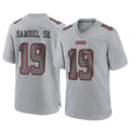 Punc SF.49ers #19 Deebo Samuel Sr. Player Gray Atmosphere Fashion Home Game Stitched Jerseys