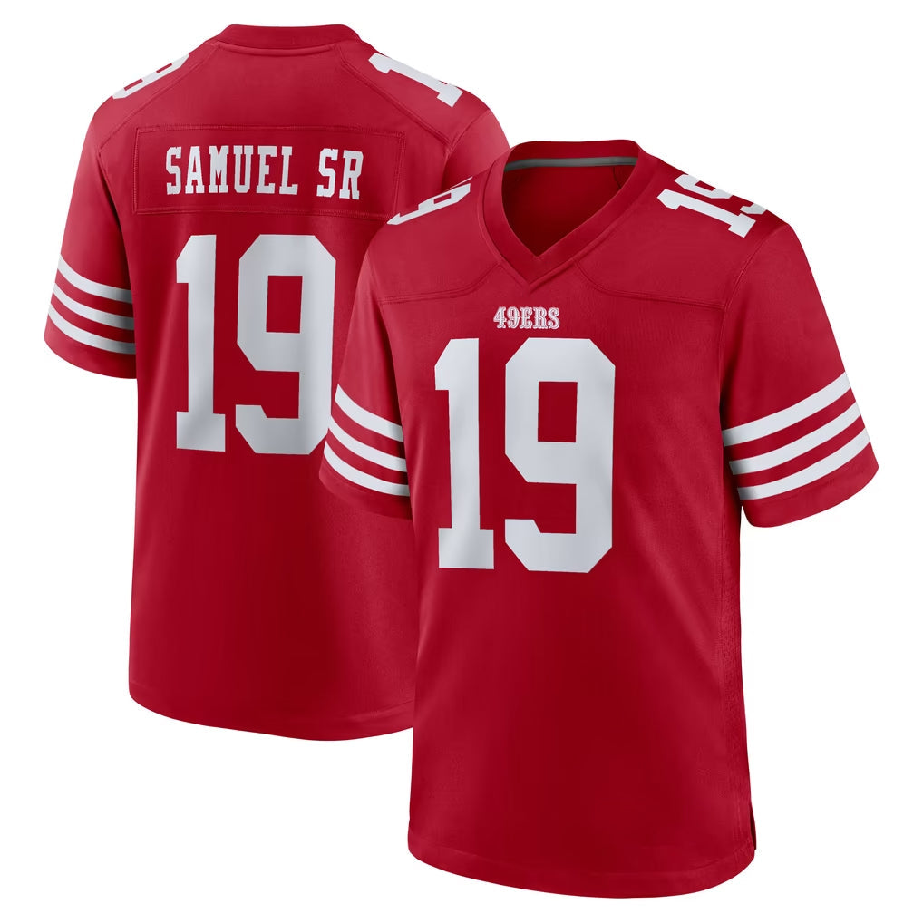 Punc SF.49ers #19 Deebo Samuel Sr. Player Red Game Home Stitched Jerseys