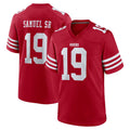 Punc SF.49ers #19 Deebo Samuel Sr. Player Red Game Home Stitched Jerseys