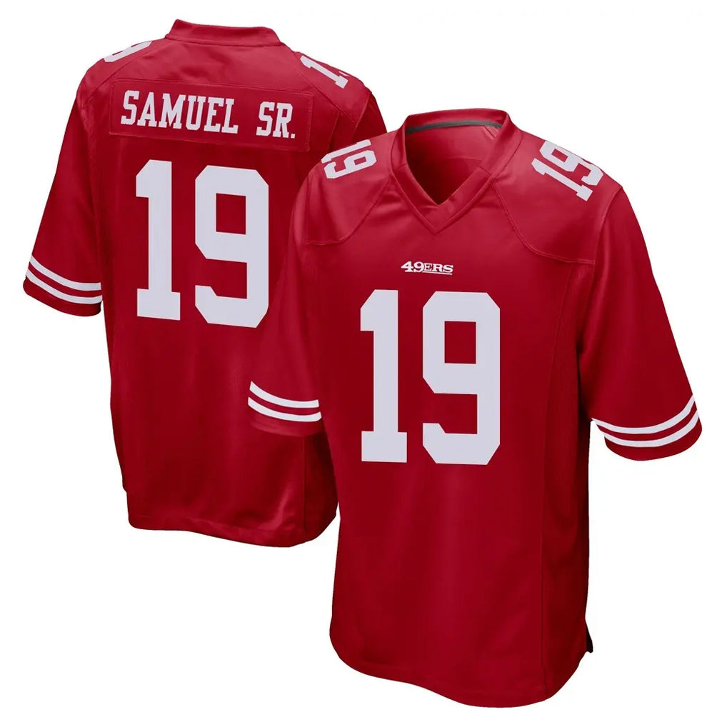 Punc SF.49ers #19 Deebo Samuel Sr. Player Red Home Game Stitched Jerseys