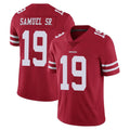 Punc SF.49ers #19 Deebo Samuel Sr. Player Red Limited Vapor Untouchable Home Game Stitched Jerseys