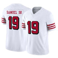 Punc SF.49ers #19 Deebo Samuel Sr. Player White Limited Alternate Vapor F.U.S.E. Home Game Stitched Jerseys