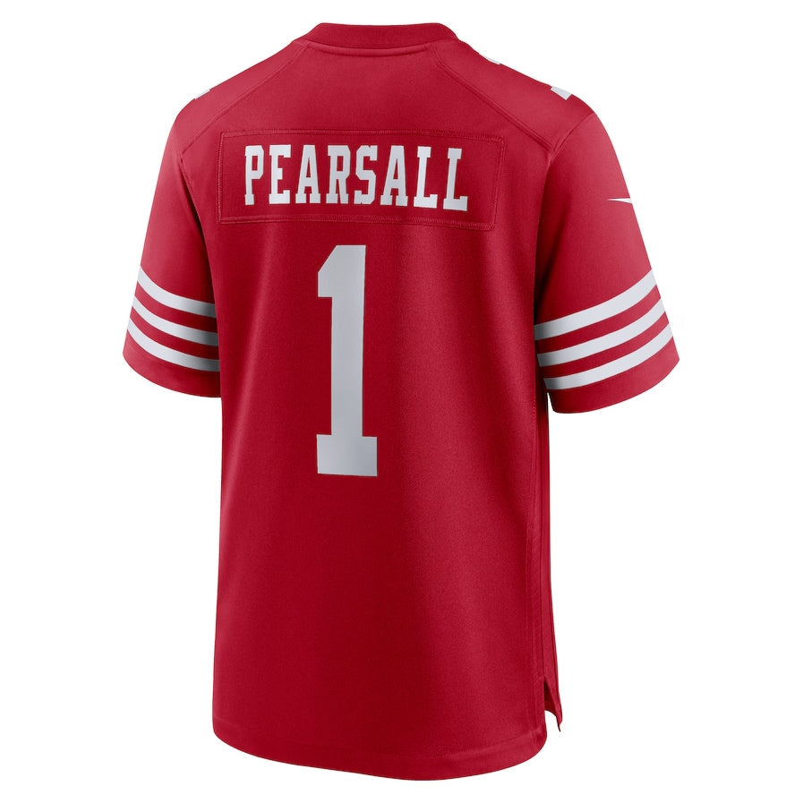 Punc SF.49ers #1 Ricky Pearsall 2024 Draft First Round Pick Player Game Stitched Jerseys
