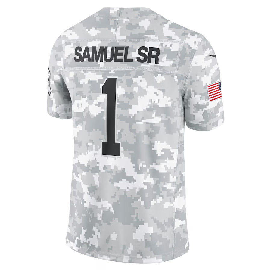 Punc SF.49ers #1 Ricky Pearsall Player Arctic Camo Salute to Service Limited Stitched Jerseys