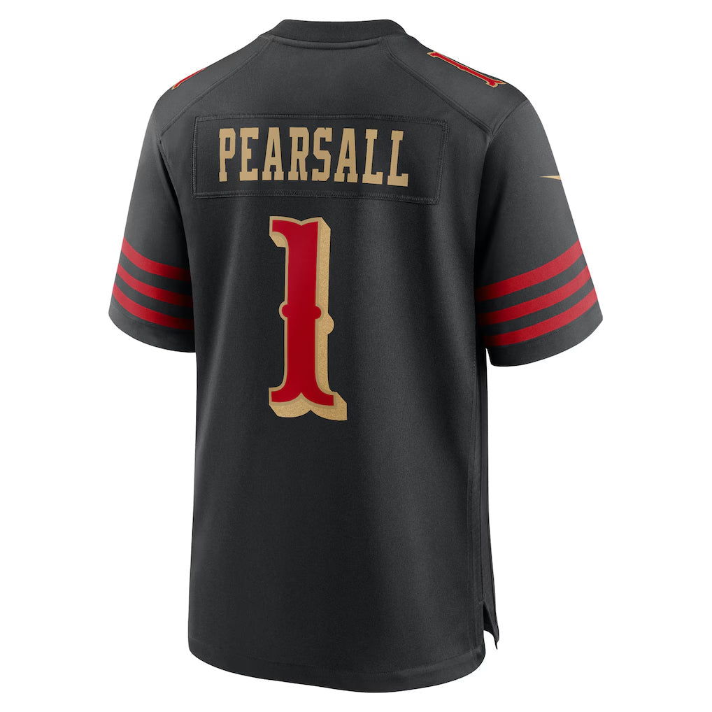 Punc SF.49ers #1 Ricky Pearsall Player Black Rivalries Collection Game Stitched Jerseys