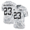 Punc SF.49ers #23 Christian McCaffrey Player Arctic Camo Limited Salute To Service Home Game Stitched Jerseys