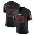 Punc SF.49ers #23 Christian McCaffrey Player Black Impact Limited Home Game Stitched Jerseys