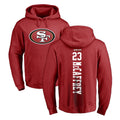 Punc SF.49ers #23 Christian McCaffrey Player Red LOGO Pullover Hoodies Home Game Stitched Jerseys