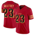 Punc SF.49ers #23 Christian McCaffrey Player Red Rivalries Vapor Limited Home Game Stitched Jerseys