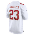 Punc SF.49ers #23 Christian McCaffrey Player Tundra White Fashion Game Stitched Jersey