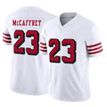 Punc SF.49ers #23 Christian McCaffrey Player White Limited Alternate Vapor F.U.S.E. Home Game Stitched Jerseys