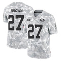 Punc SF.49ers #27 Ji'Ayir Brown Player Arctic Camo Limited Salute To Service Home Game Stitched Jerseys