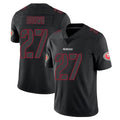 Punc SF.49ers #27 Ji'Ayir Brown Player Black Impact Limited Home Game Stitched Jerseys