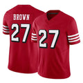 Punc SF.49ers #27 Ji'Ayir Brown Player Red Limited Alternate Vapor F.U.S.E. Home Game Stitched Jerseys