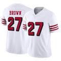 Punc SF.49ers #27 Ji'Ayir Brown Player White Limited Alternate Vapor F.U.S.E. Home Game Stitched Jerseys