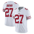 Punc SF.49ers #27 Ji'Ayir Brown Player White Limited Vapor Untouchable Home Game Stitched Jerseys
