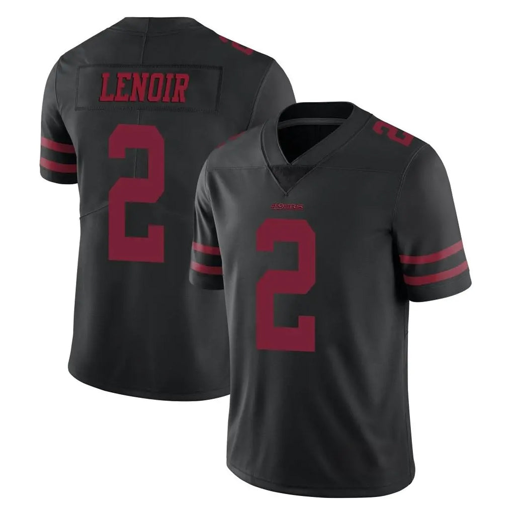 Punc SF.49ers #2 Deommodore Lenoir Player Black Alternate Limited Vapor Untouchable Home Game Stitched Jerseys